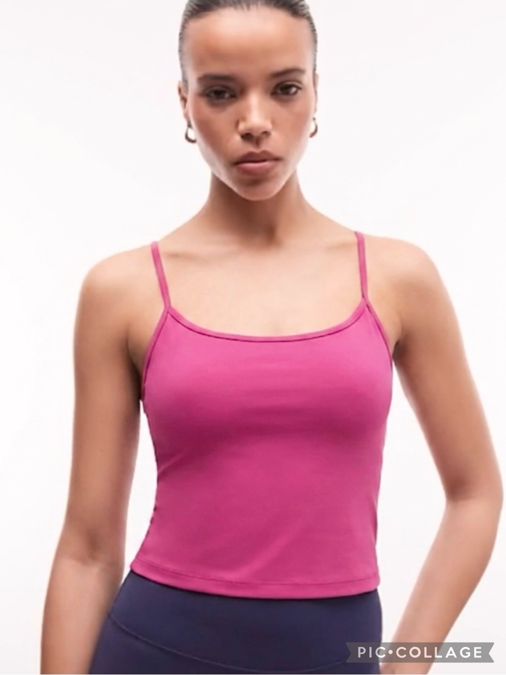 Nike Golf Dri-Fit Pink Shelf Bra Tank Top M Pilates Yoga